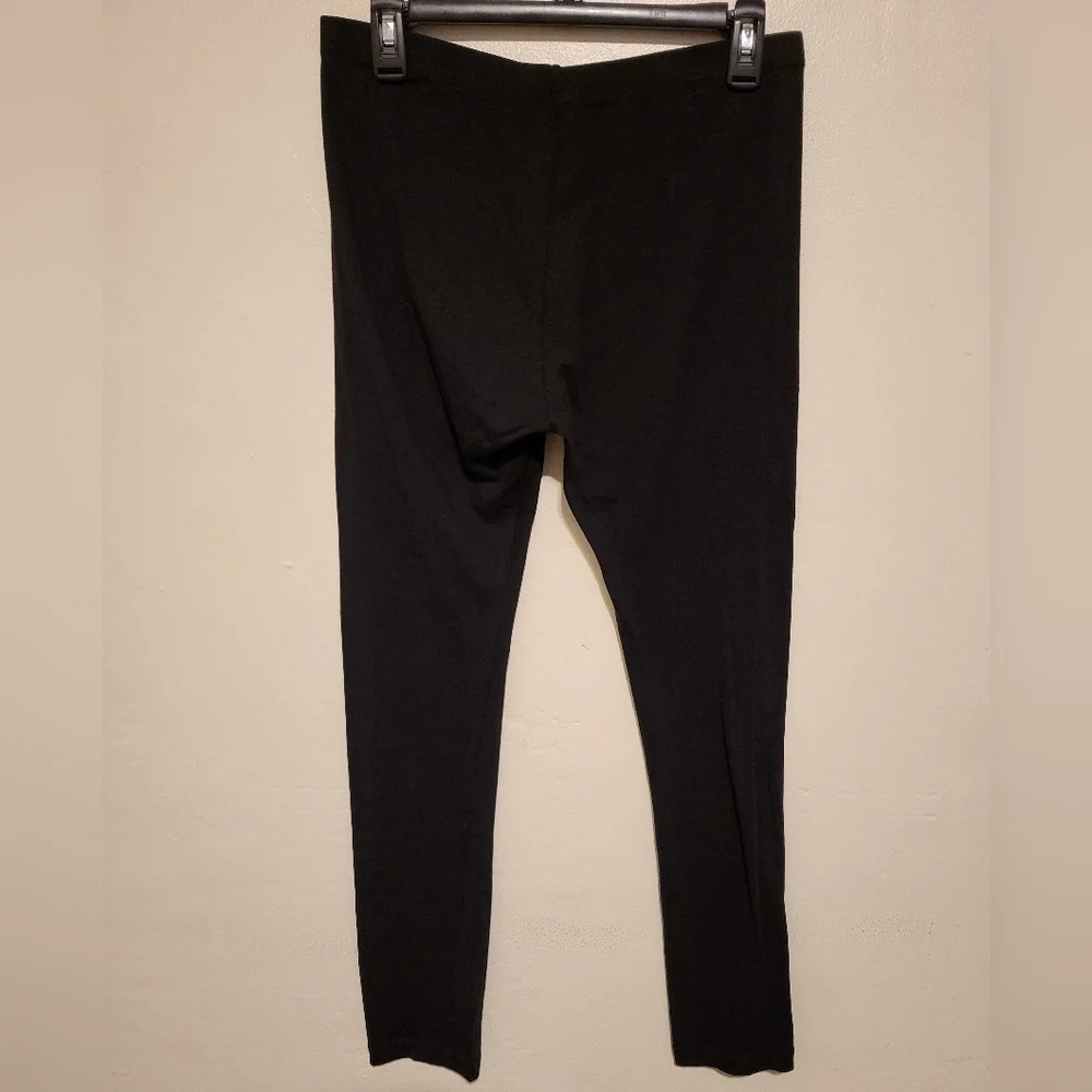 Active Basic Women's Plain Cotton Leggings (Size 1XL, Black) - Picture 4 of 6